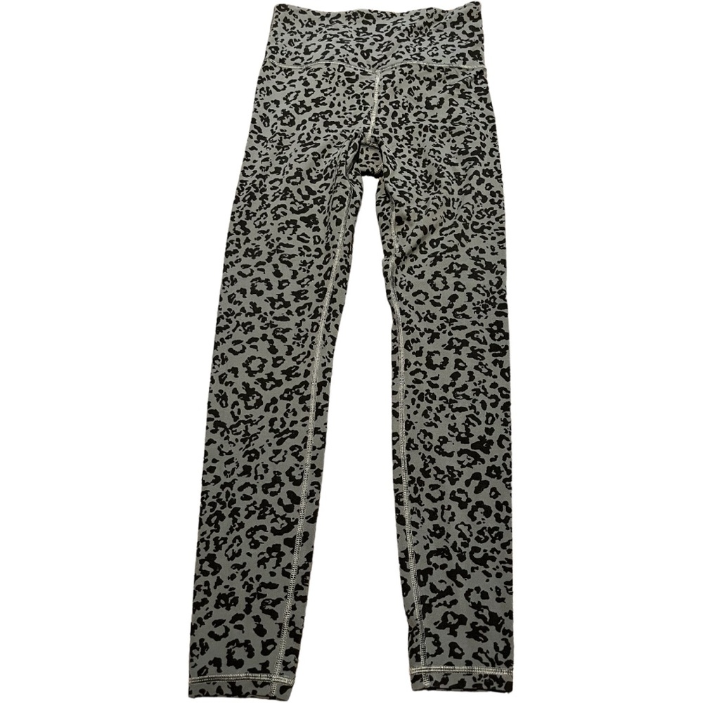 Athleta size small black and grey leopard, elation ultra high rise